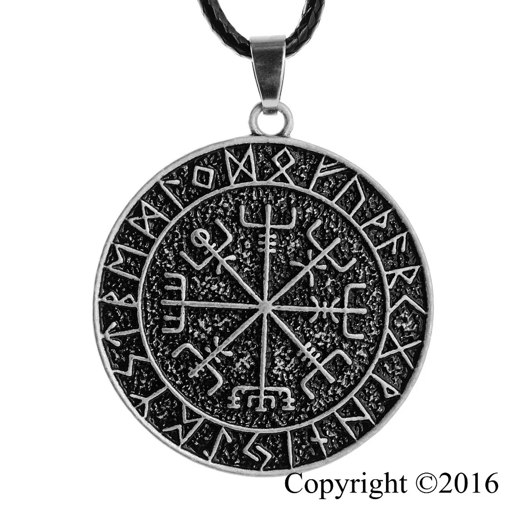 

10pcs Norse Vikings Amulet Pendant Norse Vegvisir Necklace Original Jewelry