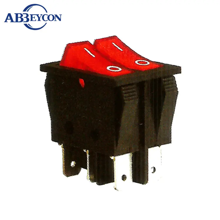 RS366 KCD2-2101N-2 double button 220V 250V 10A on-off light/lamp illumination 150v mini electrical rocker switch