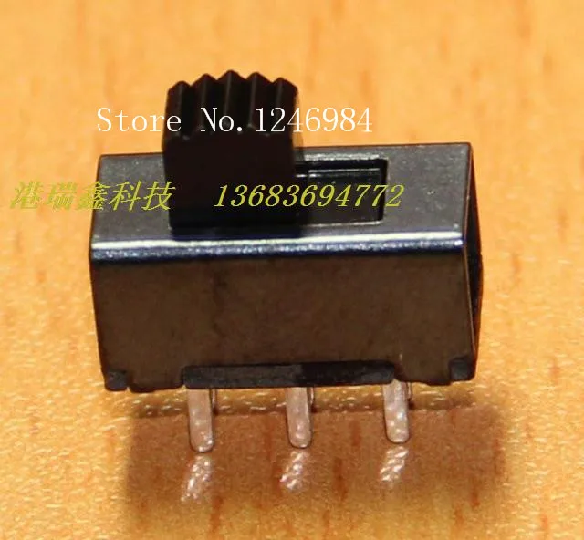 

[SA]Small electronic switch toggle DC DC power vertical slide switch SS-22F15 weld plate--200pcs/lot