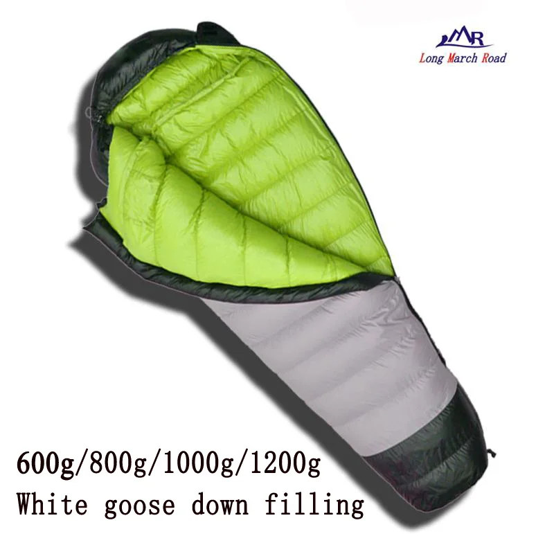 

LMR Ultralight Comfortable Goose Down Filling 600g/800g/1000g/1200g Down Can Be Spliced Camping Sleeping Bag