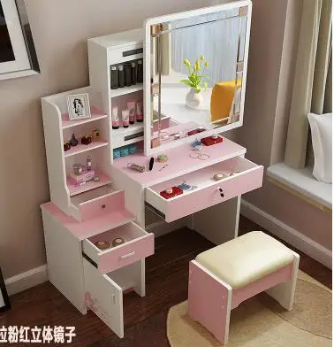 Makeup cabinet table. The multi-function.. European makeup chair.