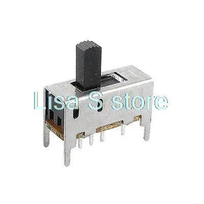 10pcs 6mm High Knob 8 Pin 3 Position 2P3T DP3T Vertical Slide Switch 0.5A 50V DC