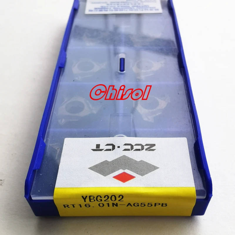 

free shipping cnc carbide threading inserts RT16.01N-AG55PB YBG205 / RT16.01N-AG60PB YBG202 YBG205 turning inserts