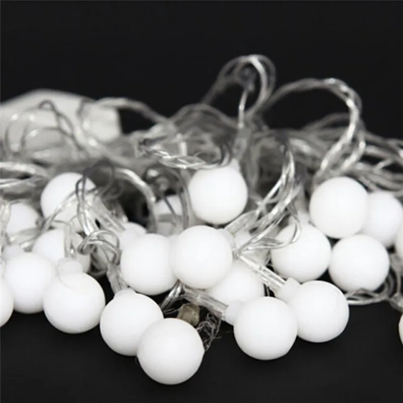 30m 300 LED Ball String Christmas Lights Holiday Party Wedding Decoration Garland Lamps Indoor Outdoor Lighting 220v EU