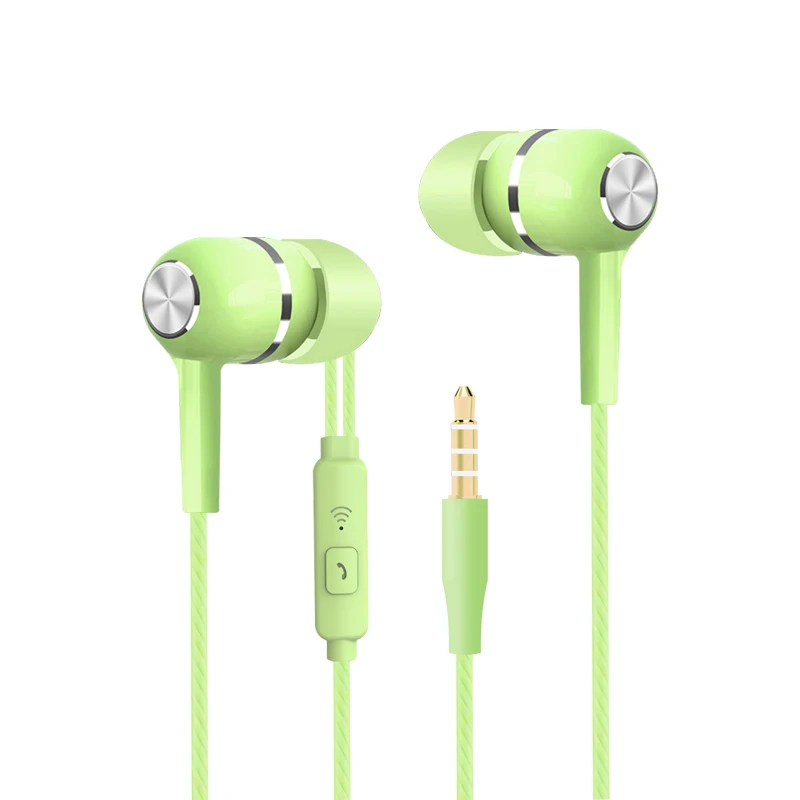 Sport Earphone Wired Super Bass 3.5mm Crack Colorful Headset Earbud with Microphone Hands Free for Samsung Xiami Mobile Phone