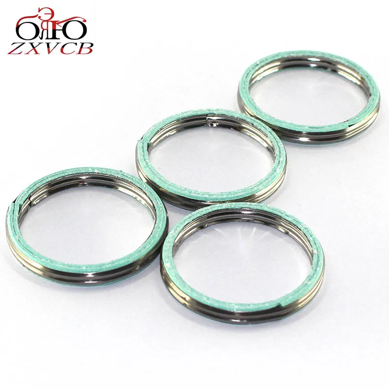 4 PCS FOR HONDA NT700V/VA CB400 CB400A CB400AD CB400FII/FIII CB400S CB400SA/SAD/X cylindre exhaust pipe header gasket ring parts