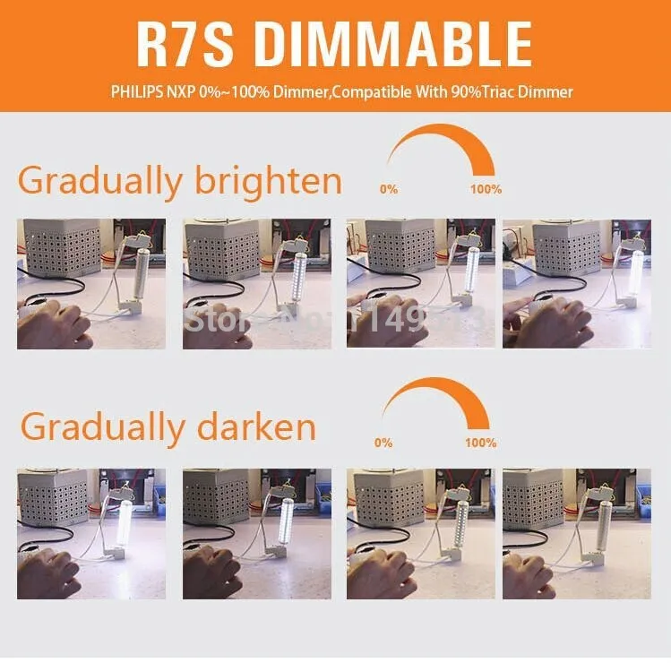 Dimmable R7S Lampu LED 118 Mm 10 W 78 Mm 5 W LED R7S Lampu J78 J118 RX7S LED Ganti lampu Halogen AC85-265V