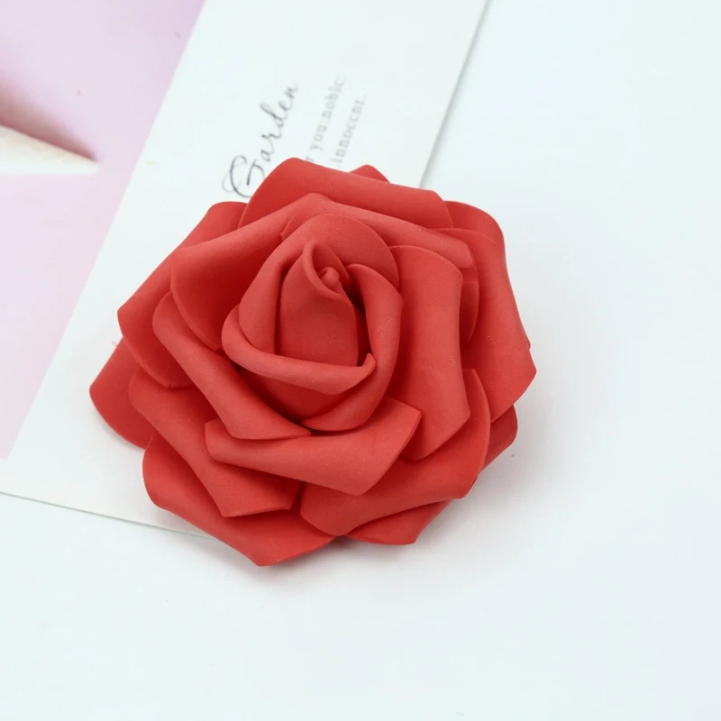 7CM Schaumrosen Blumenwand Heim- und Hochzeitsdekoration Brautaccessoires Ausverkauf Scrapbooking Brosche Handgemachte Kunstblumen – Detail 11