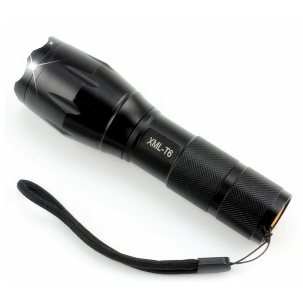 USA EU Hot Sell E17 CREE XM-L T6 led 3800LM Aluminum Zoom LED flashlight torches light lamps for AAA or 18650 battery