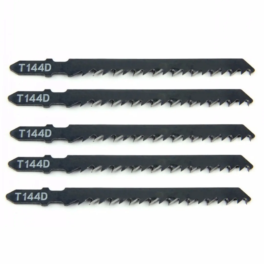 5pcs/set T144D HCS Curved Jigsaw Blades Extra Long For Wood Cutting 132mm Length