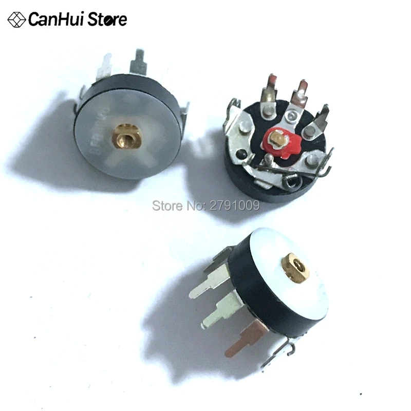 10PCS/LOT Radio Potentiometer RV12MM B503 B103 B10K B50K Power Amplifier Volume Potentiometer With Switch Corner Pin RV12 Power