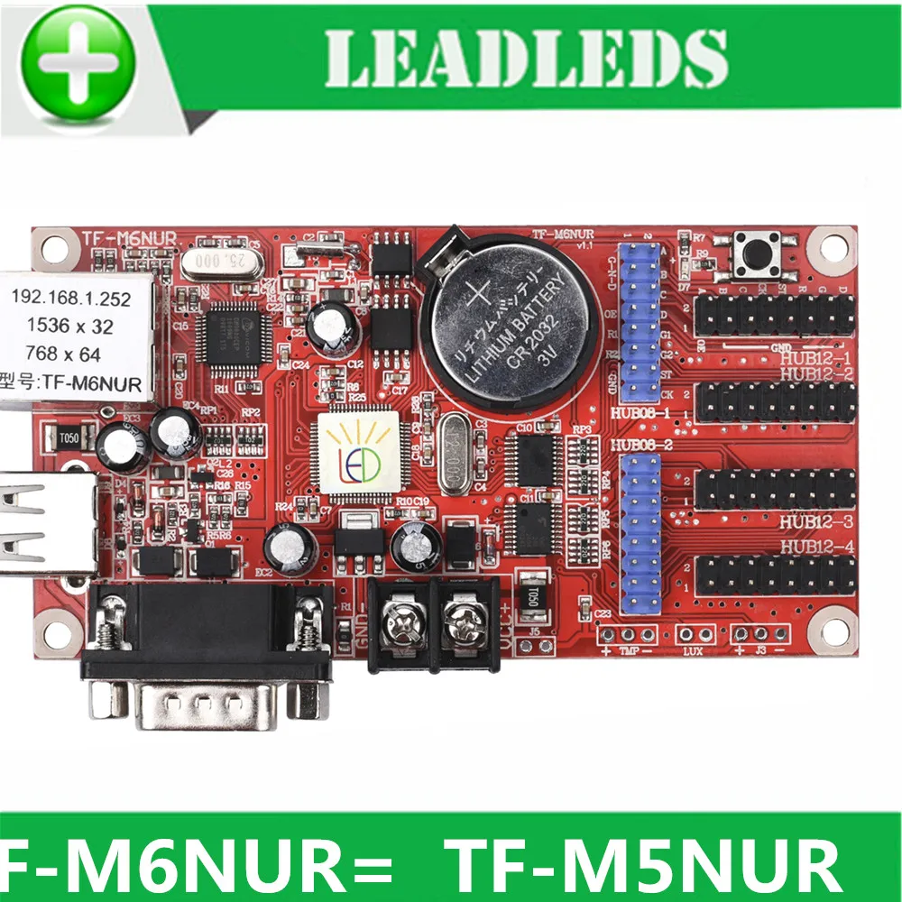 LLDTF-M6NUR TF-M5NUR Single-Dual and Full colour led display control card for led screen free shipping