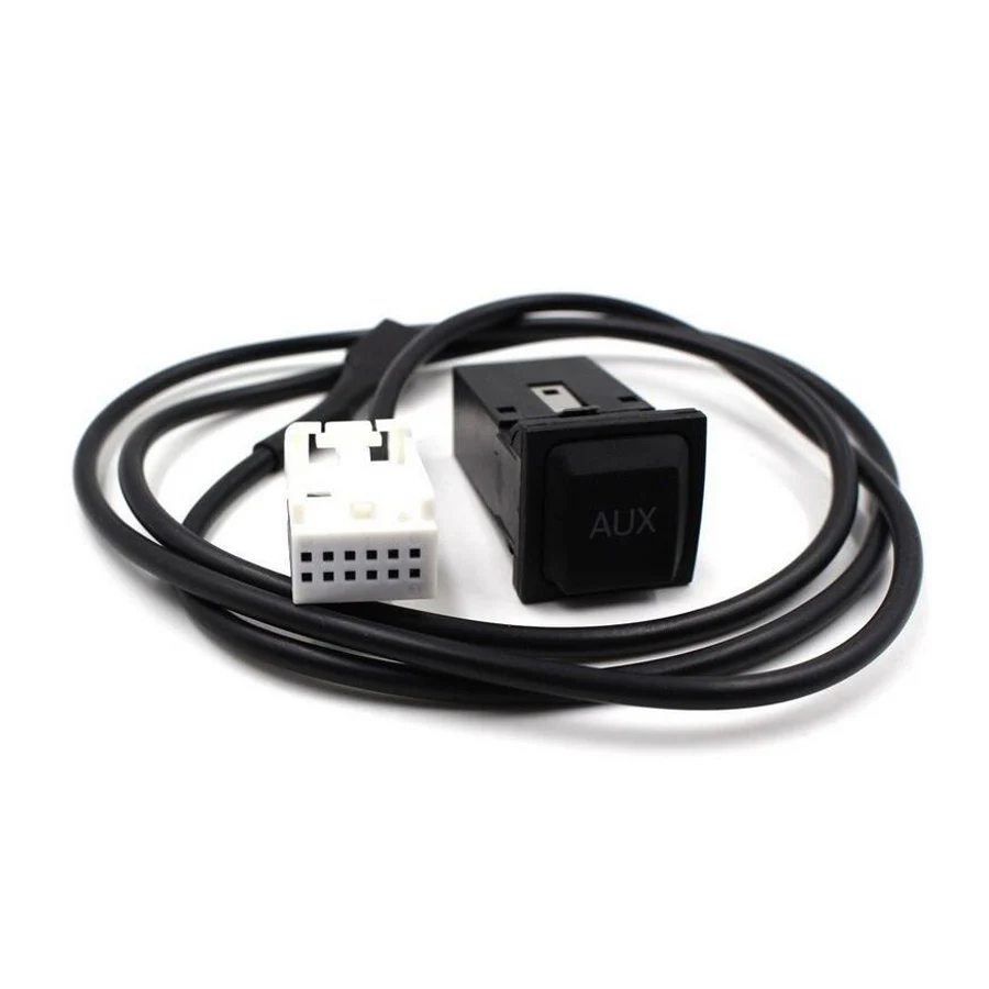 1 Set AUX Switch Plug Adapter + Connection Harness Cable For VW Scirocco Jetta 5 Golf mk5 mk6 RCD510 RNS315