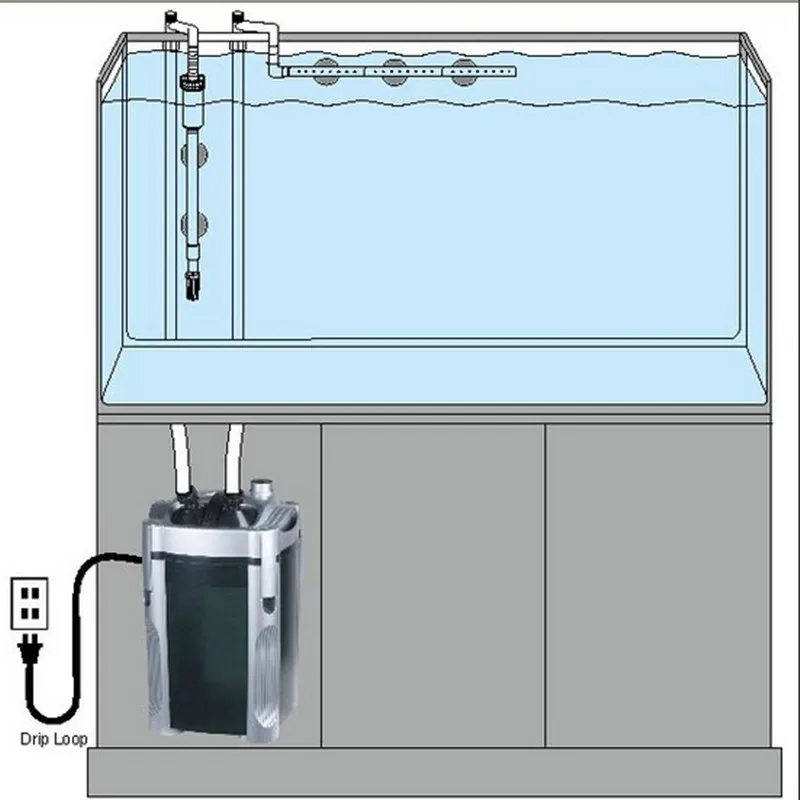 ATMAN cylinder filtr zewnętrzny wiadro CF1200 akwarium sprzęt do filtrowania staw rybny CF800 przednie wyciszenie