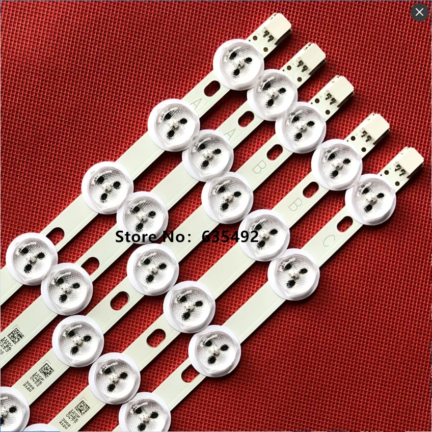 5세트 LED 스트립 40"NDV A/B/C 유형VES390UNDC-01 VES400UNDS-02 39PF3025D 39FHD-CNOV 39FLHY168D 39FPD274D LC-39LD145K LT-40TW51용