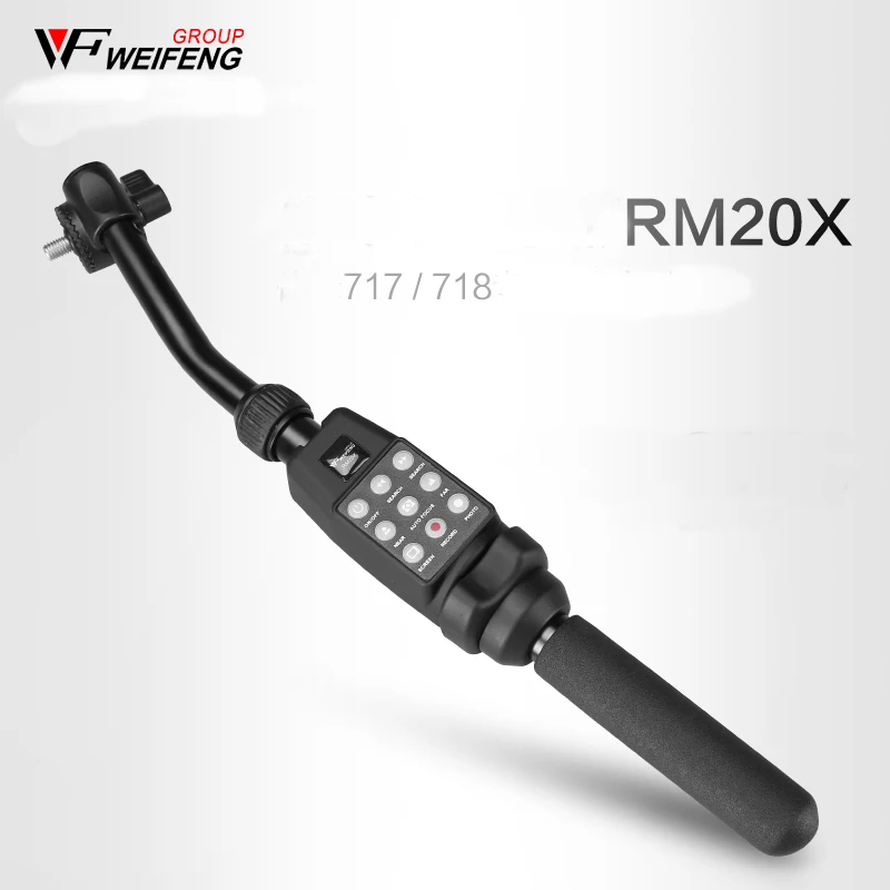 Weifeng-trípode con Zoom para videocámara DV, control remoto, 717, 718