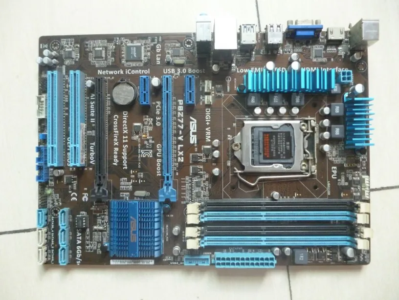 Asus P8Z77-V LX2  Desktop  Motherboard Z77 Socket LGA 1155 i3 i5 i7 DDR3 32G SATA3 USB3.0 ATX