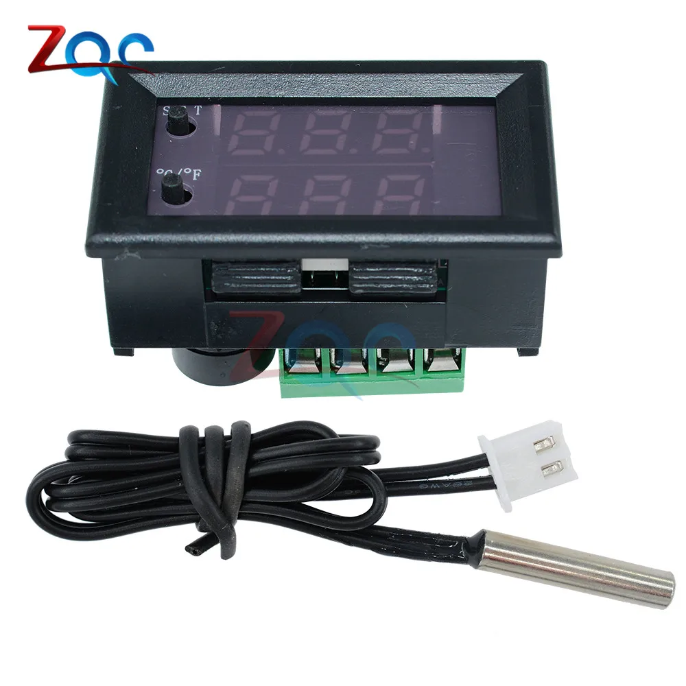 W1209WK W1209 WK W1219 DC 12V LED Digital Thermostat Temperature Control Thermometer Thermo Controller Switch Module +NTC Sensor