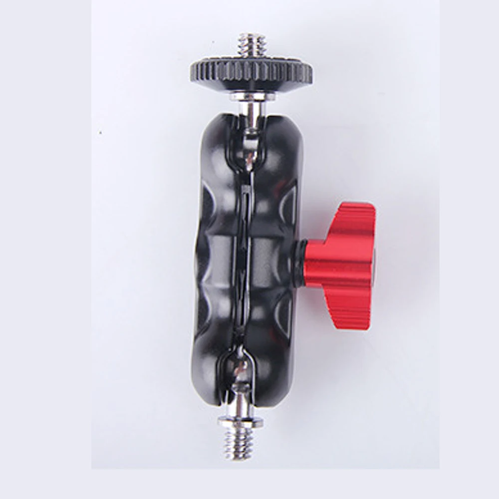 Головка штатива с шаровой головкой магический кронштейн держатель монитора вращение на 360 градусов от 1/4 до 1/4 двойное крепление для штатива камеры