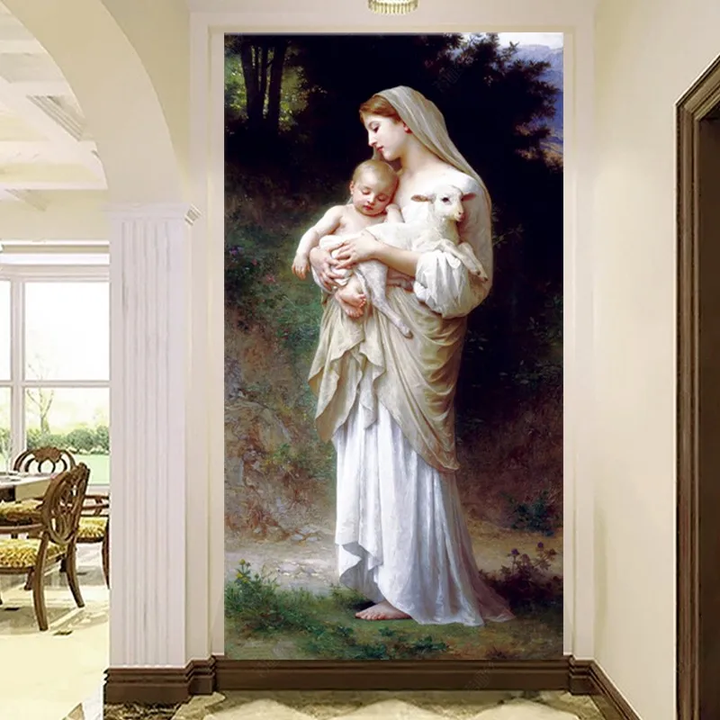 Western Virgin Mary 5D Diamond Painting Full Of Drilling Living Room New Style Cross Stitch Diamond Paste Diy Hanging Paintings