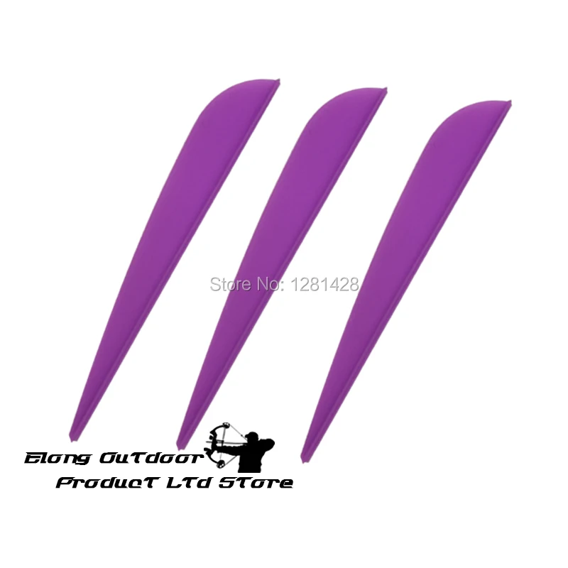 

100Pcs 4" Vane TPU Plastic Purple Vanes Fletching for DIY Arrows Bolts Archery Hunting Shooting