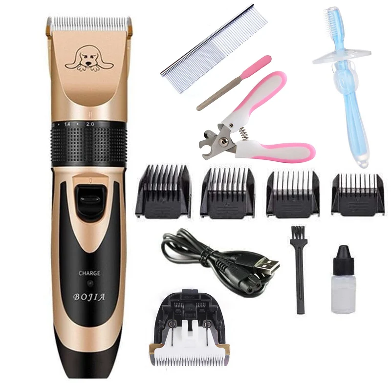 Pets dogs Hair Trimmer Remover Cutter Grooming Cat Clipper short Hair for Dog Codos Mack Andy USB Electrical Pets Hair Cut