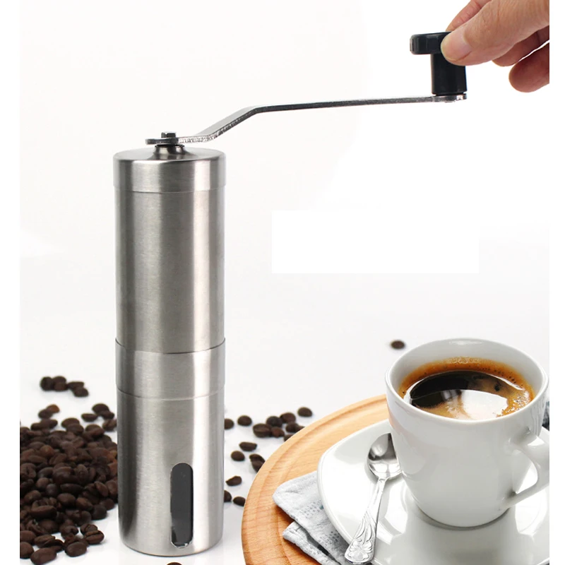 

Convenient Stainless Steel Manual Coffee Grinder ,Coffee Machine Portable Coffee Mill idea for home and travel