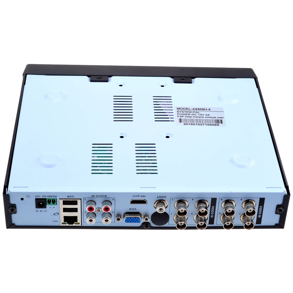 AZISHN كامل HD 8CH AHD 4 متر/الهجين شبكة 4 متر NVR 8CH AHD DVR VGA HDMI UTC XVR RS485 P2P ل AHD/TVI/CVI/CVBS/IP 5 في 1