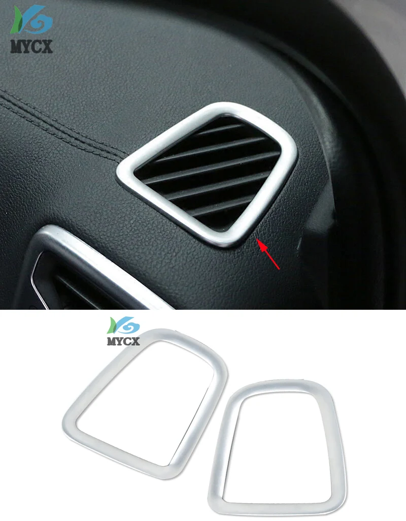 For KIA Sportage 4 QL KX5 2016-18 Car conditioner air Outlet decoration Cover Trim Stainless steel auto accessories car styling