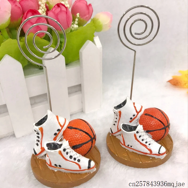 

50pcs Basketball Shoes Name Clips Table Place Card Holder Wedding Baby Shower Party Favor