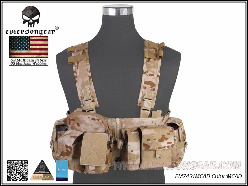 emersongear-UW Gen V Split Front Chest Rig, Airsoft Combat Vest, Combat, EM7451