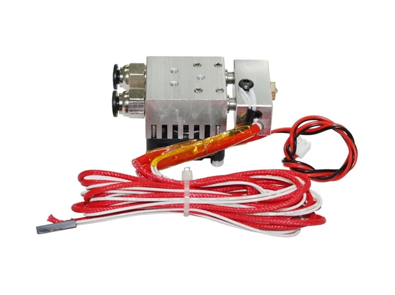 3D phụ kiện máy in Duy Nhất-đầu pha trộn màu sắc và đùn kit Hai trong một ra Hai màu đầu in sưởi ấm hot end