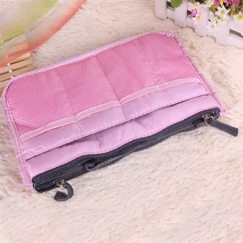 Organizer Insert Bag Women Nylon Travel Insert Organizer Handbag Purse Large liner Lady Makeup Cosmetic Bag Cheap Female Tote