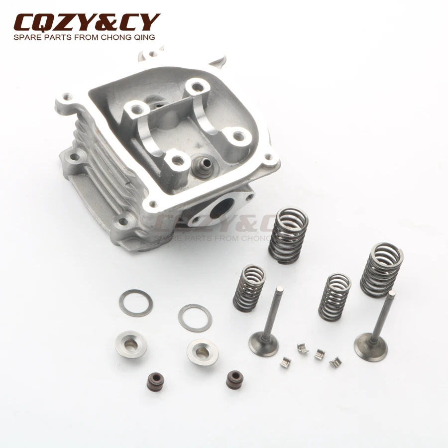 Scooter 100cc NON-EGR 50mm Big Bore cylinder head kit & 20*23mm valve kit for GY6 50cc 100cc 139QMB 139QMA 4-stroke