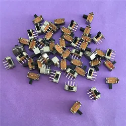 20pcs 6Sizes SK12D07 Toggle Switch 3Pin PCB 2 Position 1P2T SPDT Miniature Slide Switch Side Knob SK12D07VG4 YT1998Y