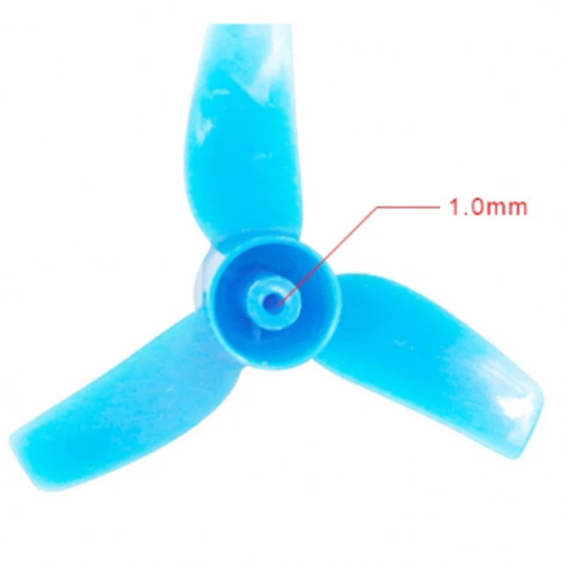 10 Pairs 31mm 3- Blue Propeller CW CCW 1mm Hole For Indoor FPV Racing Plane Quadcopter Tiny6 Tiny 7 F23414