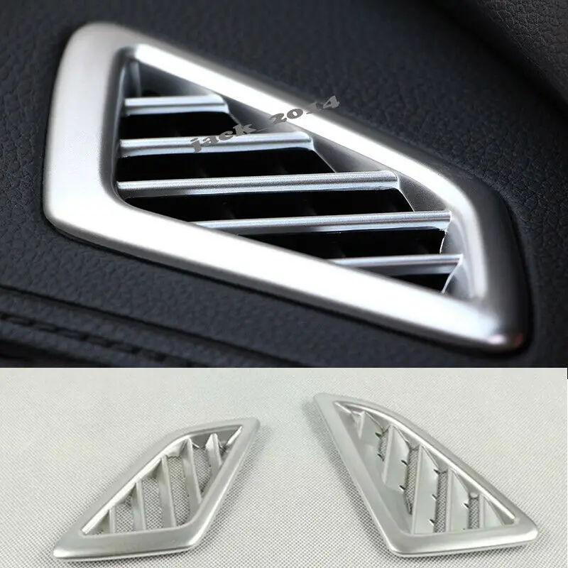 

Silver ABS Chrome Air Vent Cover Trim 2pcs Fit for Honda Civic 10th Sedan 2016 2017 2018 2019