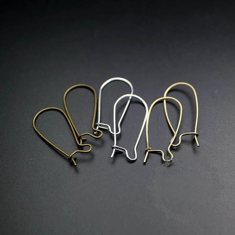 12x25mm brass bronze,silver,matte gold color DIY wire earrings hoop DIY jewelry supplies 1706005