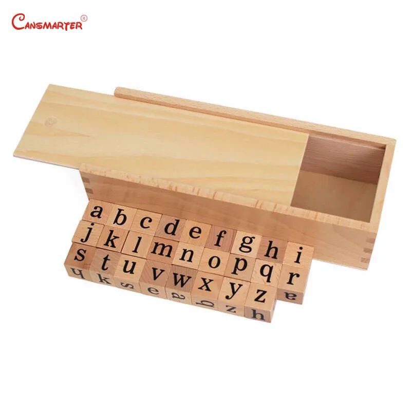 Chinese Phonetic Letter Structure Exercise Montessori Language Cubes Teaching Toy With Box Wooden Kids Toy Preschool