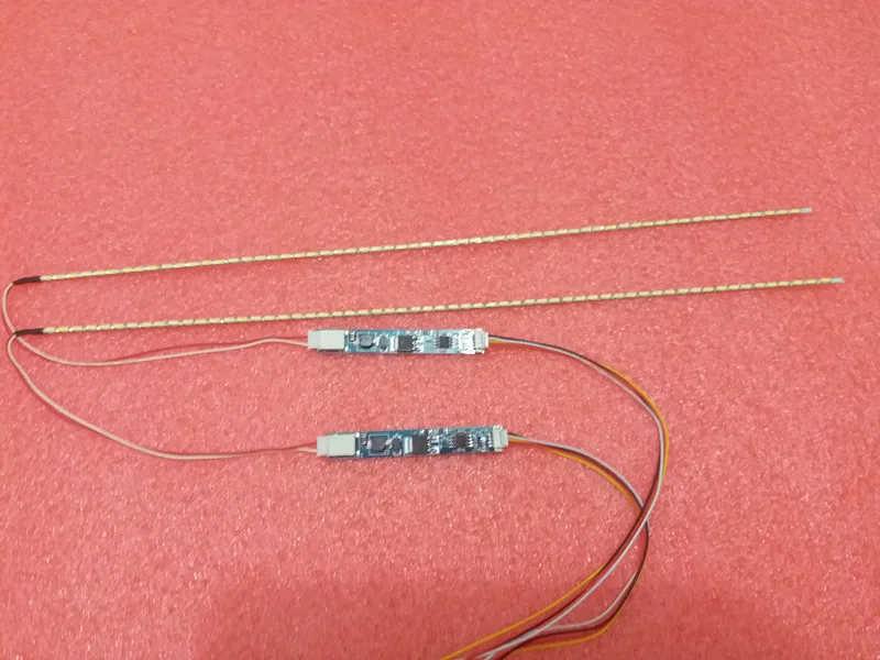 380x2.0mm Striscia per il 17 pollice LCD Del Computer Portatile Dimable Retroilluminazione A LED Lampade regolabile Kit di Aggiornamento Può essere tagliato da ogni 3 lampade 2 pz