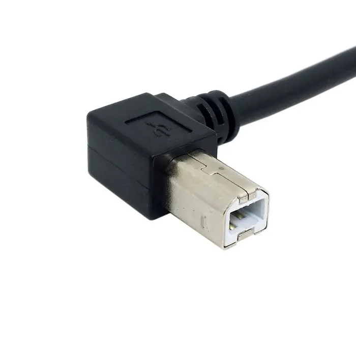 USB 2.0 A Male to B Male Right Angled 90 Degree Printer Scanner Hard Disk Cable 2m 6ft