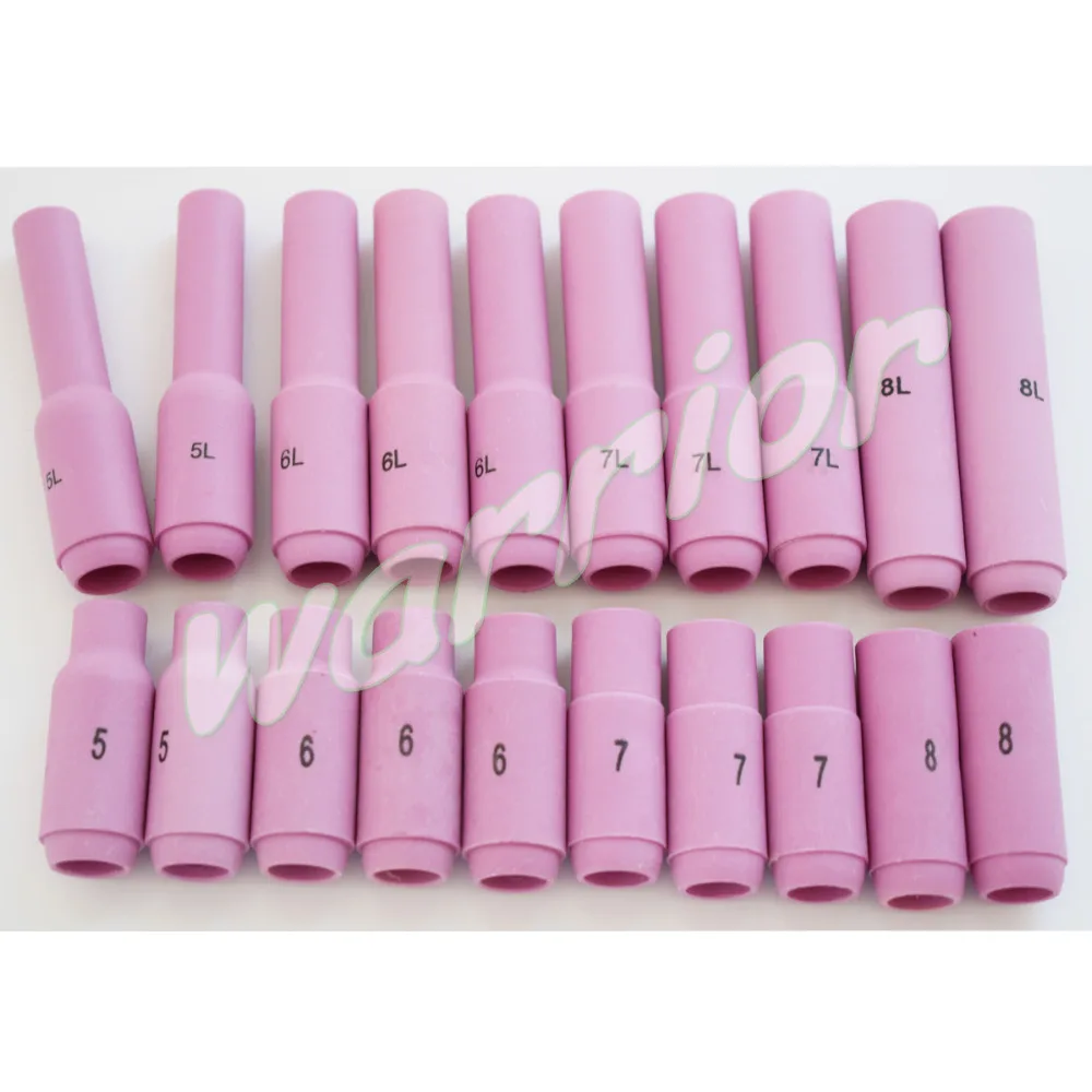 DB SR WP 17 18 26 Series TIG Welding Torch Parts Kit Alumina Nozzle Cup Long Collets Back Gasket Caps 1.6mm/2.4mm/3.2mm 42pcs