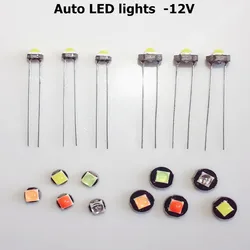 LED車のダッシュボードライト,10個のLED電球,12v,sd smd,t4.2 t4.7 t5,車のダッシュボード用