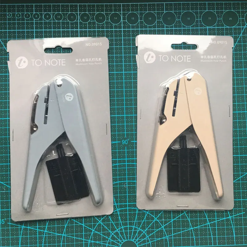 1 PC Kreatif Jamur Hole Puncher Diy Kertas Cutter T Tipe Puncher Daun Longgar Potongan Kertas Meninju Mesin kantor Sekolah