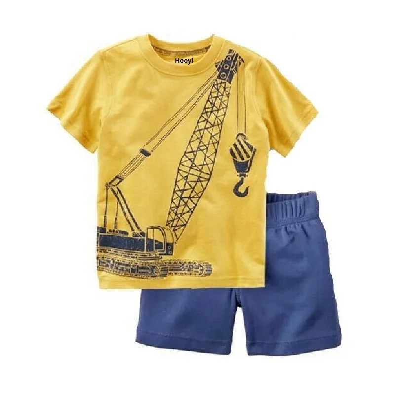 Giraffe Kleidung Anzug Für Jungen 6 9 12 18 24 Monat Sommer Baby T-shirts Shorts Hosen 2-Stück sets Outfits Baumwolle Tops Overalls – Detail 5