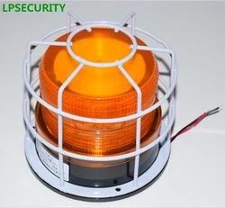 Lâmpada intermitente de segurança resistente à água, 12v dc, 24v dc, luz estroboscópica para abertura de porta de garagem, portão de ônibus e escola (sem som)