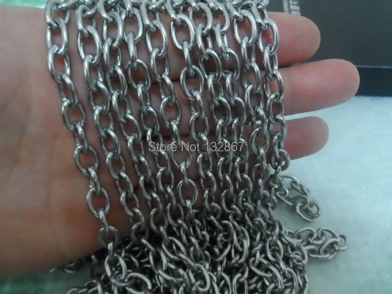 Lot 5 Meters  In Bulk Jewelry Finding Stainless steel Heavy 8mm Oval Link Chain DIY