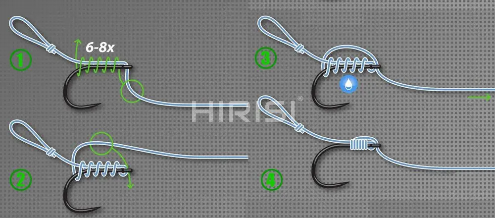50 Stück Karpfenangeln Stachelhaken Hartstahl Ring Auge Angelhaken 8007 Größe 2468 – Detail 7