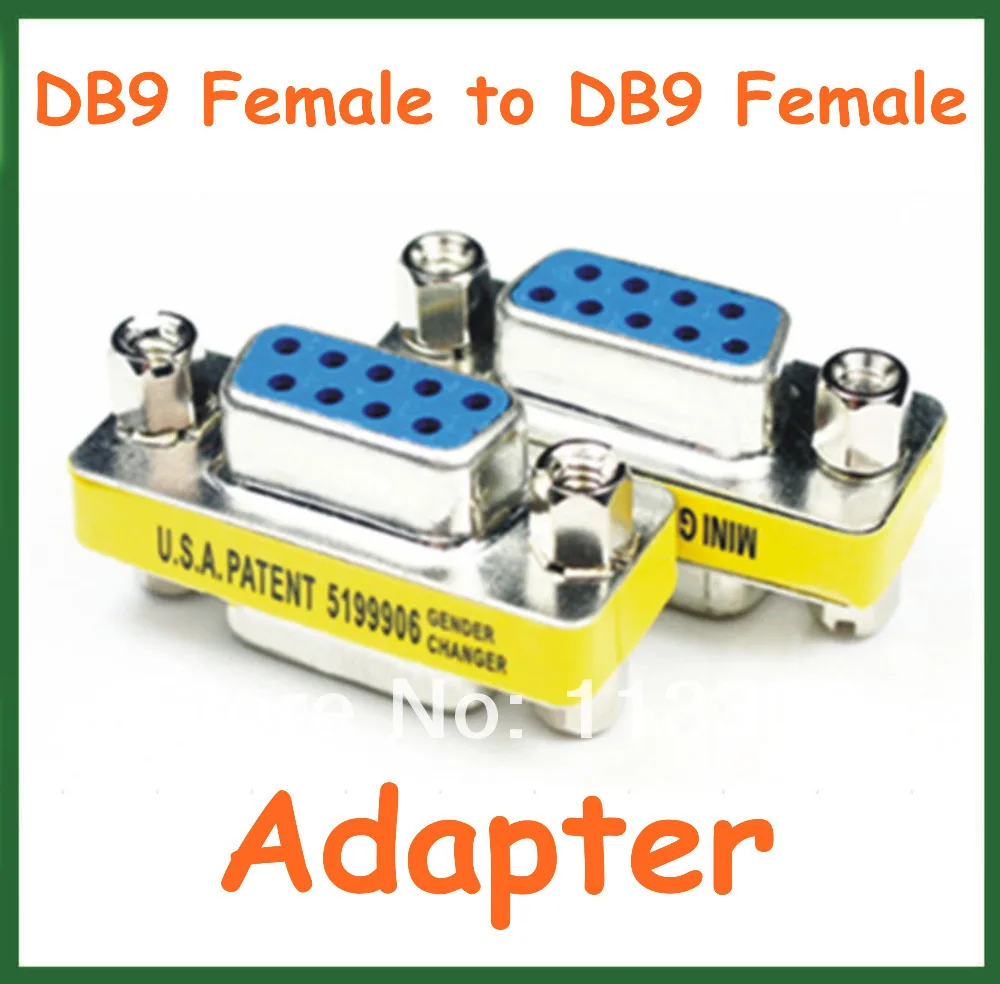 

100pcs DB9 Female to DB9 Female Adapter DB9 Female to Female Connector Extender Converter