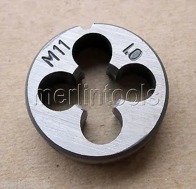Troquel de rosca de mano izquierda, 11mm x 1, M11 x 1,0mm de paso